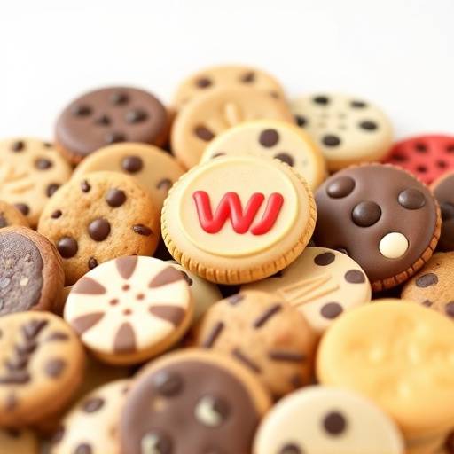 Immagine di diversi tipi di biscotti per simboleggiare i cookie.